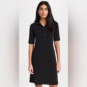 Vince Elbow Sleeve Knit Polo Dress